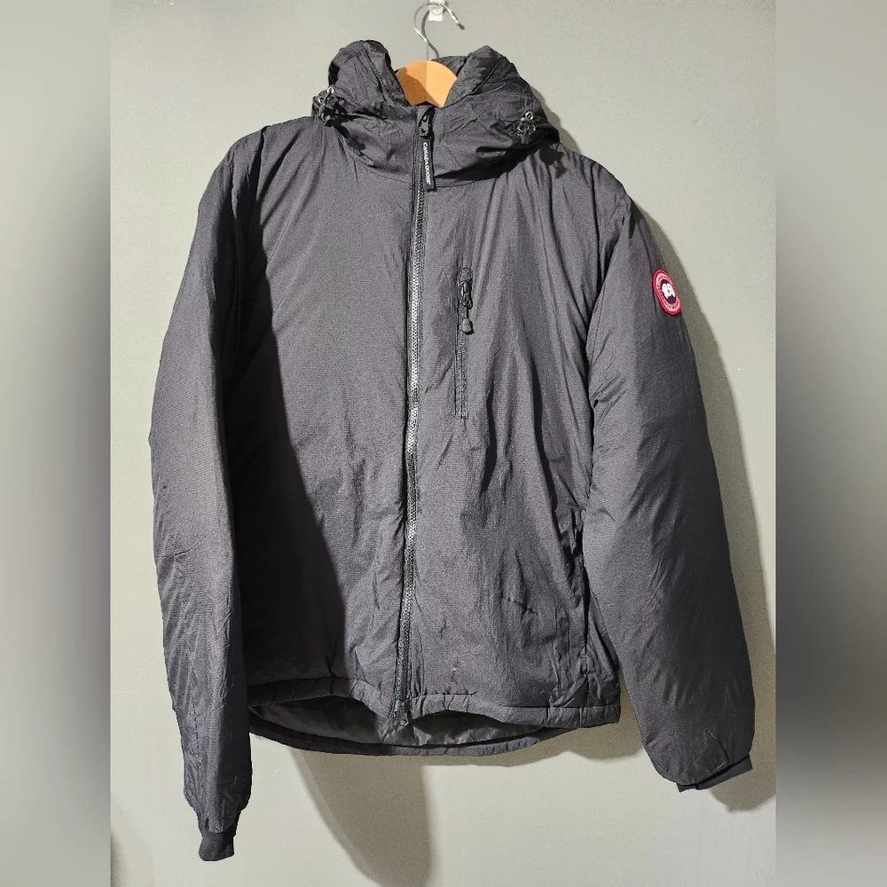 Canada Goose Lodge Hoodie Mens Med NWT Matte Black - Picture 1 of 4